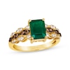 Thumbnail Image 0 of Le Vian Venetian Mosaic Emerald Ring 1/3 ct tw Diamonds 14K Honey Gold