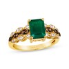 Thumbnail Image 0 of Le Vian Venetian Mosaic Emerald Ring 1/3 ct tw Diamonds 14K Honey Gold