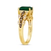 Thumbnail Image 1 of Le Vian Venetian Mosaic Emerald Ring 1/3 ct tw Diamonds 14K Honey Gold