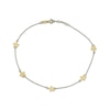 Thumbnail Image 1 of Star Station Anklet Semi-Solid 10K Yellow Gold 10&quot;