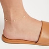 Thumbnail Image 2 of Star Station Anklet Semi-Solid 10K Yellow Gold 10&quot;