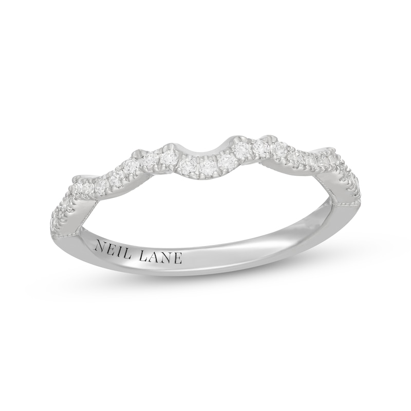 Main Image 7 of Neil Lane Diamond Contour Wedding Band 1/5 ct tw 14K White Gold