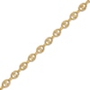 Thumbnail Image 1 of Italian Brilliance Solid Diamond-Cut Puffed Mariner Link Bracelet 14K Yellow Gold 7.5"