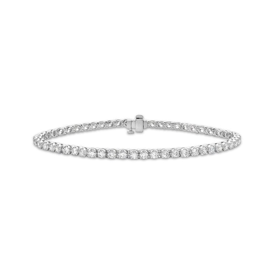 Men's KAY Lab-Grown Diamonds Tennis Bracelet 6 ct tw 10K White Gold 8.5