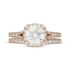 Thumbnail Image 3 of Neil Lane Artistry Round-Cut Lab-Grown Diamond Halo Bridal Set 2-1/4 ct tw 14K Yellow Gold