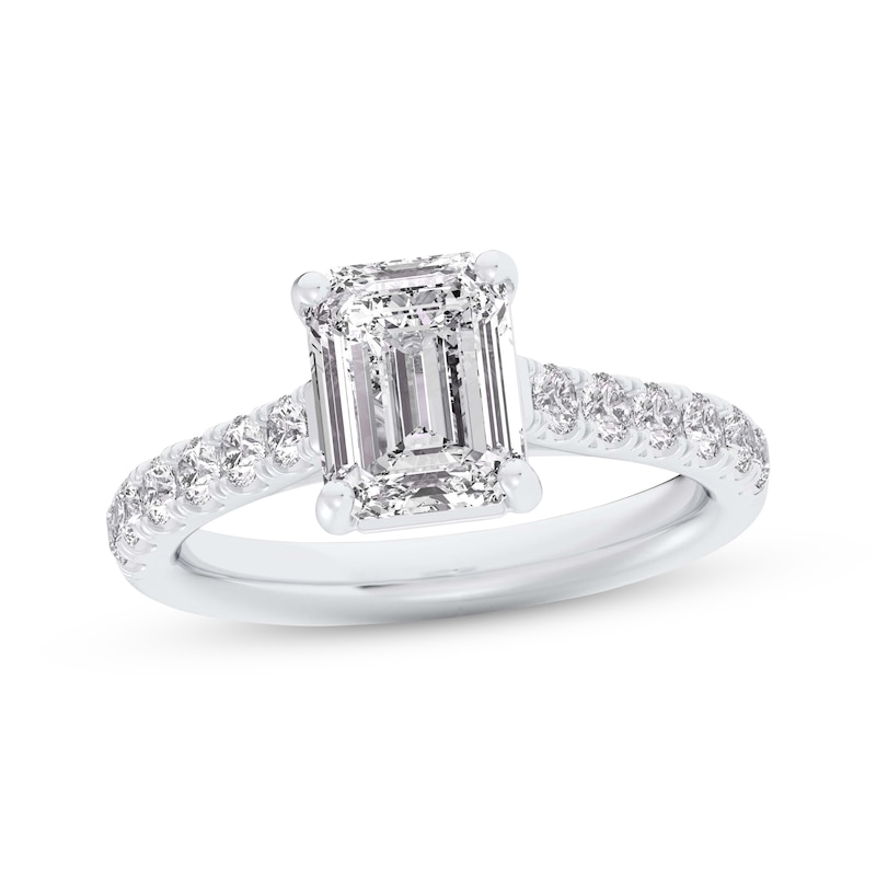 Lab-Created Diamonds by KAY Emerald-Cut Engagement Ring 2-1/2 ct tw 14K ...