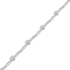 Thumbnail Image 2 of Diamond Heart Link Bracelet 1/2 ct tw Sterling Silver 7&quot;