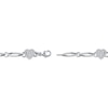 Thumbnail Image 3 of Diamond Heart Link Bracelet 1/2 ct tw Sterling Silver 7&quot;
