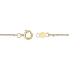 Thumbnail Image 4 of Oval-Cut Natural Blue Sapphire & Diamond Looping Cross Necklace 1/20 ct tw 10K Yellow Gold 18&quot;