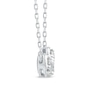 Thumbnail Image 2 of Memories Moments Magic Diamond Three-Stone Horizontal Necklace 1/2 ct tw 10K White Gold 18.5&quot;
