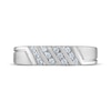 Thumbnail Image 3 of Now + Forever Men's Diamond Diagonal Wedding Band 1/6 ct tw 10K White Gold