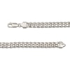 Thumbnail Image 3 of Cuban Curb Chain Necklace 6.8mm Hollow 14K White Gold 22&quot;