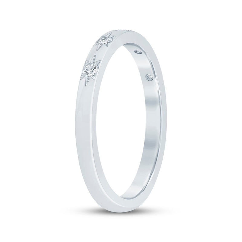 Main Image 2 of Now + Forever Diamond Five-Stone Anniversary Ring 1/8 ct tw 10K White Gold