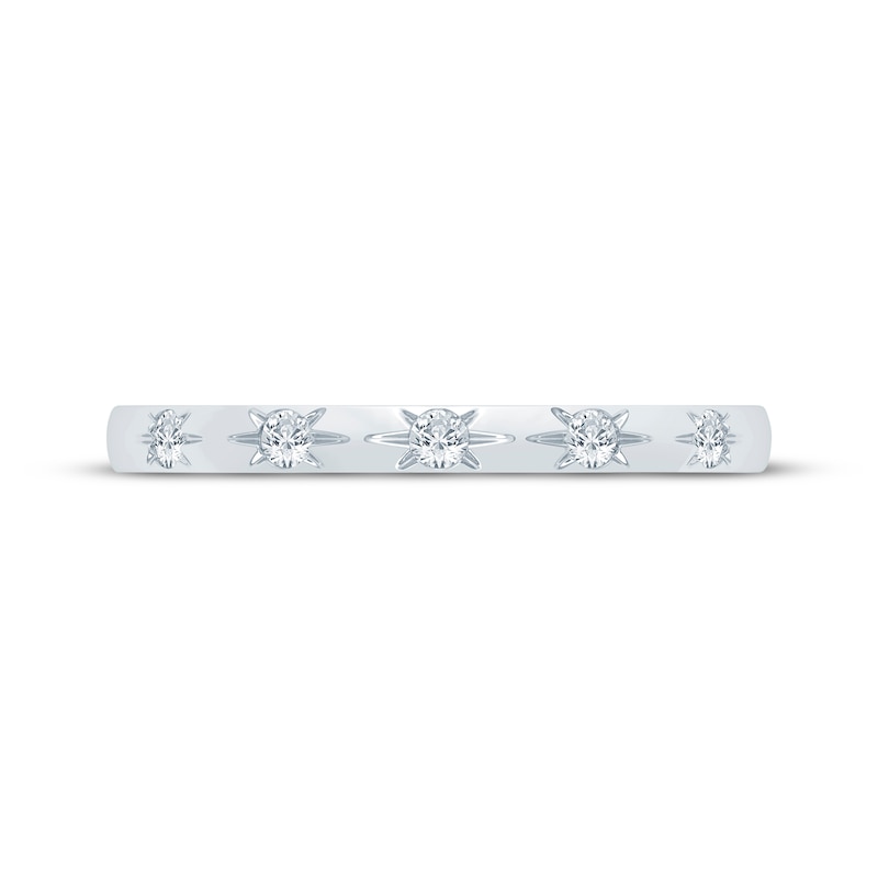 Main Image 3 of Now + Forever Diamond Five-Stone Anniversary Ring 1/8 ct tw 10K White Gold
