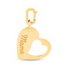 Thumbnail Image 1 of Charmed Memories &quot;Mama&quot; Tilted Heart-in-Heart Cutout Charm 10K Yellow Gold