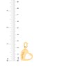 Thumbnail Image 5 of Charmed Memories &quot;Mama&quot; Tilted Heart-in-Heart Cutout Charm 10K Yellow Gold