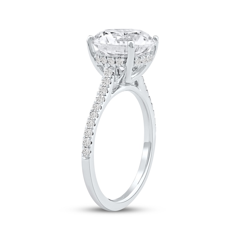 Main Image 2 of Now + Forever Lab-Grown Diamonds Round-Cut Engagement Ring 4-1/3 ct tw 14K White Gold