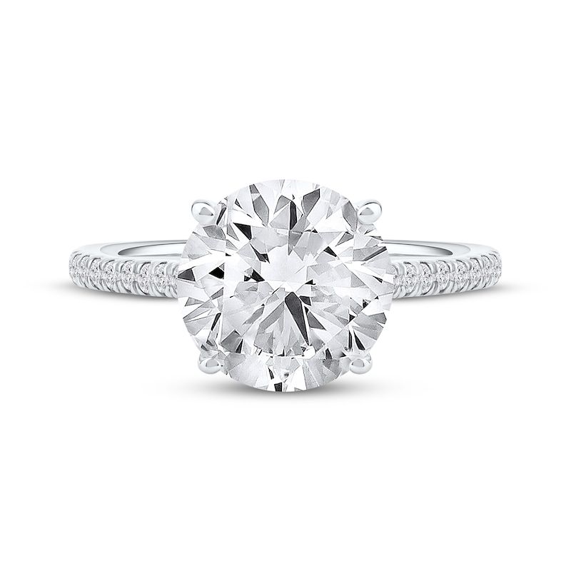 Main Image 3 of Now + Forever Lab-Grown Diamonds Round-Cut Engagement Ring 4-1/3 ct tw 14K White Gold