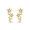 Thumbnail Image 2 of Diamond Flower Trio Earrings 1/10 ct tw 10K Yellow Gold