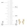 Thumbnail Image 5 of Diamond Flower Trio Earrings 1/10 ct tw 10K Yellow Gold
