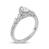 Thumbnail Image 2 of Now + Forever Lab-Grown Diamonds Pear-Shaped Halo Engagement Ring 3/4 ct tw 14K White Gold