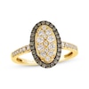 Thumbnail Image 1 of Le Vian Multi-Diamond Oval Ring 5/8 ct tw 14K Honey Gold