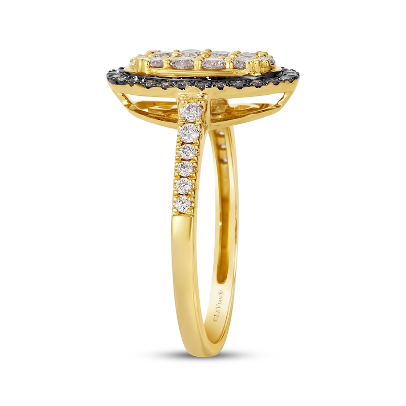 Main Image 2 of Le Vian Multi-Diamond Oval Ring 5/8 ct tw 14K Honey Gold