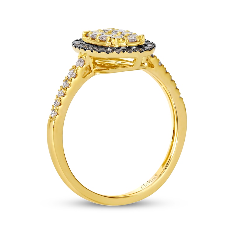 Main Image 3 of Le Vian Multi-Diamond Oval Ring 5/8 ct tw 14K Honey Gold