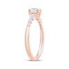 Thumbnail Image 2 of Now + Forever Lab-Grown Diamonds Oval-Cut & Pear-Shaped Three-Stone Engagement Ring 5/8 ct tw 14K Rose Gold
