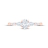 Thumbnail Image 3 of Now + Forever Lab-Grown Diamonds Oval-Cut & Pear-Shaped Three-Stone Engagement Ring 5/8 ct tw 14K Rose Gold
