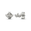 Thumbnail Image 1 of Diamond Leaf Stud Earrings 1/20 ct tw Sterling Silver