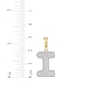 Thumbnail Image 3 of Diamond Puff Letter I Initial Charm 1/3 ct tw 10K Yellow Gold