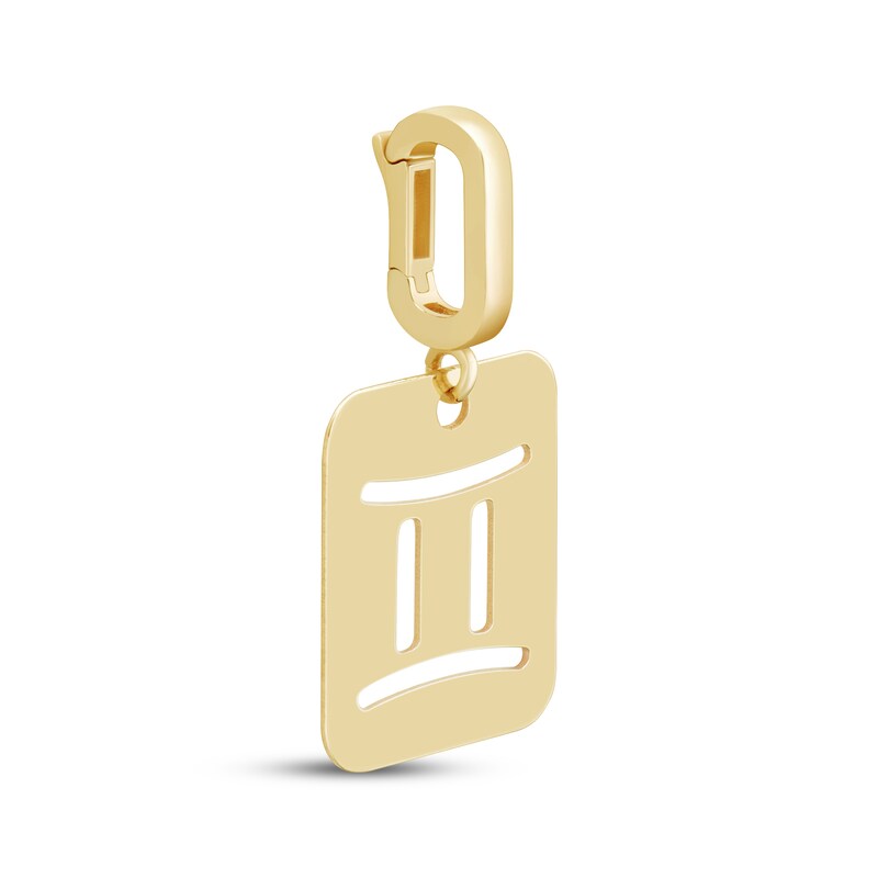 Main Image 2 of Charmed Memories Zodiac Gemini Cutout Charm 10K Yellow Gold