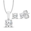 Thumbnail Image 1 of KAY Lab-Grown diamonds Round-Cut Solitaire Gift Set 1/2 ct tw 10K White Gold (I/SI2)