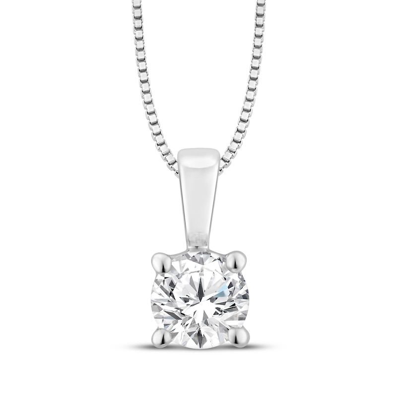 Main Image 2 of KAY Lab-Grown diamonds Round-Cut Solitaire Gift Set 1/2 ct tw 10K White Gold (I/SI2)