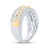 Thumbnail Image 2 of Now + Forever Diamond Four-Row Anniversary Ring 1-1/2 ct tw 14K Two-Tone Gold