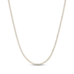 Curb Chain Necklace 4mm Yellow Ion-Plated Solid Stainless Steel 20"