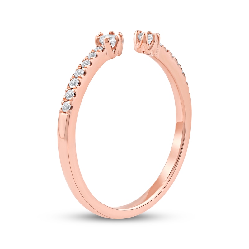 Main Image 2 of Lab-Grown Diamond Deconstructed Ring 1/5 ct tw 10K Rose Gold