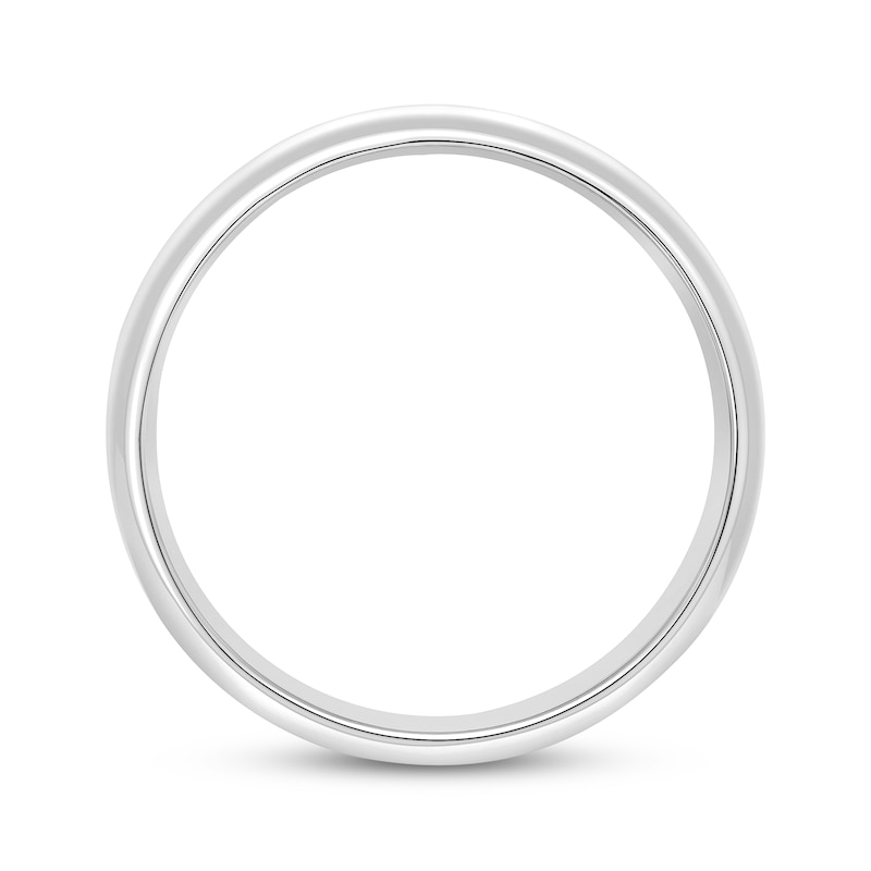 Main Image 3 of Now + Forever Men's Domed Comfort-Fit Wedding Band 10K White Gold 8mm