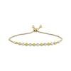 Thumbnail Image 1 of Yellow & White Lab-Grown Diamond Alternating Bolo Bracelet 1 ct tw 10K Yellow Gold