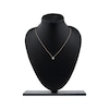 Thumbnail Image 5 of Diamond Curved Hexagon Necklace 1/10 ct tw 10K Rose Gold 18"