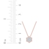 Thumbnail Image 5 of Diamond Curved Hexagon Necklace 1/10 ct tw 10K Rose Gold 18&quot;