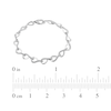 Thumbnail Image 4 of Diamond Loop Link Bracelet 1/4 ct tw Sterling Silver 7&quot;