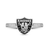 Thumbnail Image 2 of True Fans Las Vegas Raiders 1/15 ct tw Diamond Ring Sterling Silver