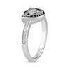 Thumbnail Image 5 of True Fans Las Vegas Raiders 1/15 ct tw Diamond Ring Sterling Silver