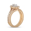 Thumbnail Image 2 of Neil Lane Marquise-Cut Diamond Halo Bridal Set 1 ct tw 14K Two-Tone Gold