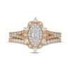 Thumbnail Image 3 of Neil Lane Marquise-Cut Diamond Halo Bridal Set 1 ct tw 14K Two-Tone Gold
