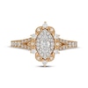 Thumbnail Image 3 of Neil Lane Marquise-Cut Diamond Halo Engagement Ring 7/8 ct tw 14K Two-Tone Gold