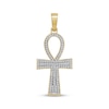 Thumbnail Image 1 of Men's Multi-Diamond Ankh Charm 1/3 ct tw 10K Yellow Gold
