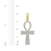 Thumbnail Image 3 of Men's Multi-Diamond Ankh Charm 1/3 ct tw 10K Yellow Gold